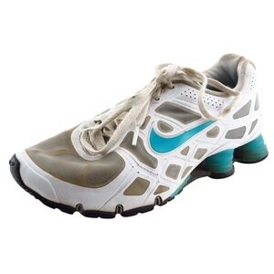 Nike Shox Turbo White‎ Synthetic Athletic Girls Shoes Size 6